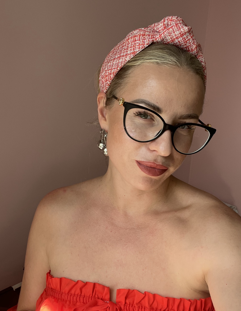 Matu stīpiņa ar mezglu Candy tweed