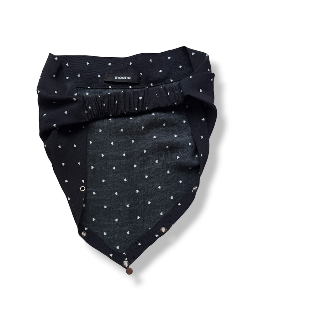 Galvas lakats Bandana Black Heart