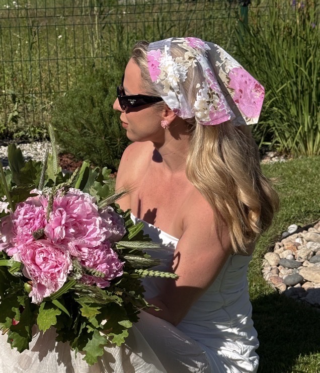 Galvas lakats Bandana Peony Organza
