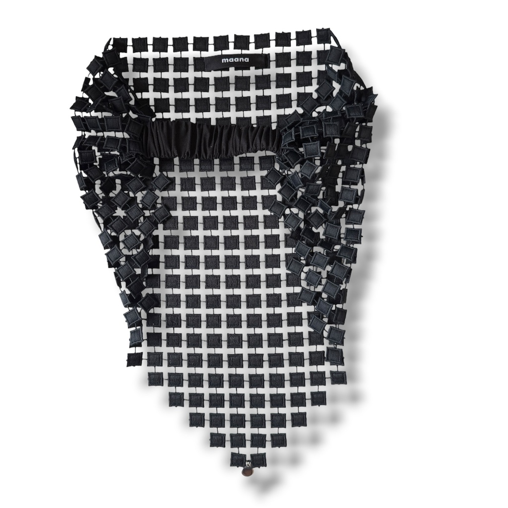 Galvas lakats Bandana Black Square