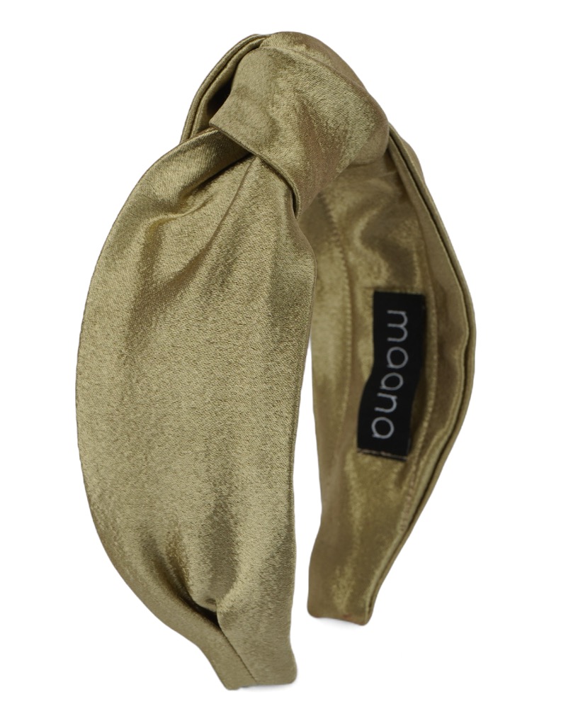 Knotted headband Olive Gold