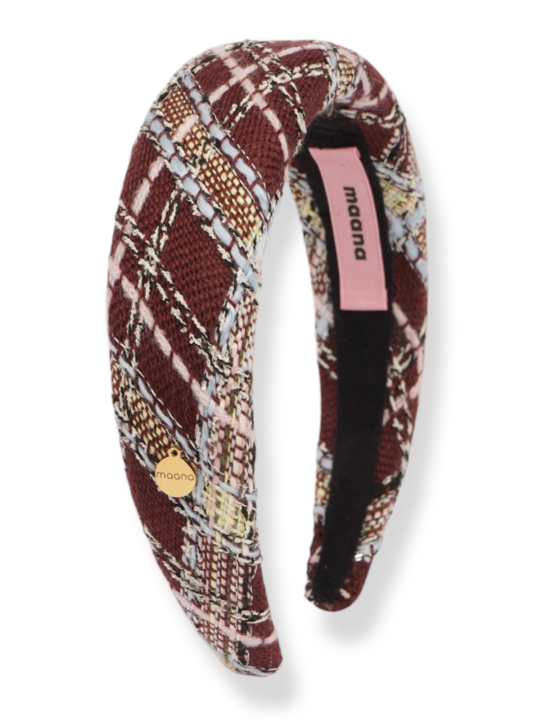 Polstērēta matu stīpiņa Macaroon tweed L izmērs