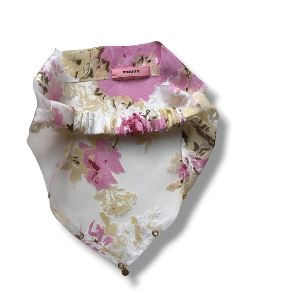 Galvas lakats Bandana Peony Organza