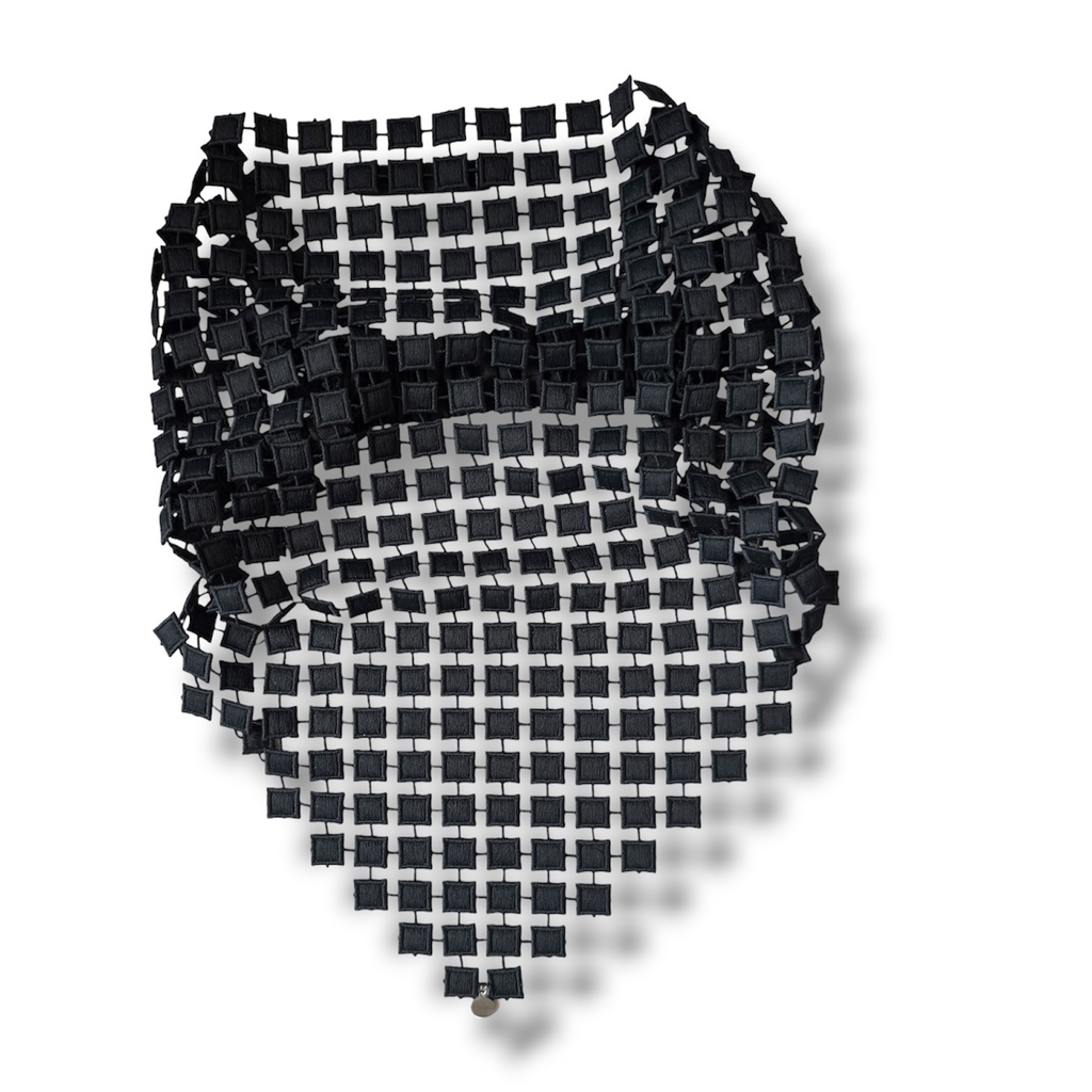 Galvas lakats Bandana Black Square