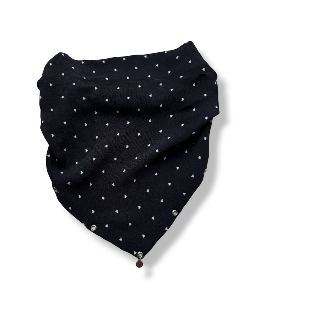 Head Bandana Black Heart
